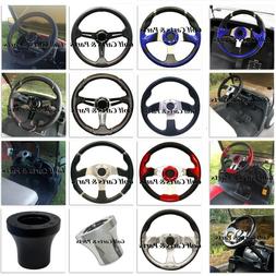 Golf Cart Steering Wheel w/ Adapter Club Car EZGO Yamaha