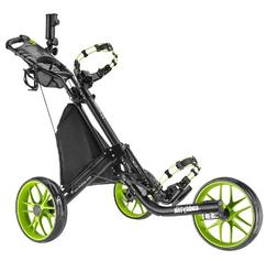 CaddyTek EZ-Fold 3 Wheel Golf Push Cart, Lime
