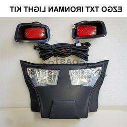 EZGO TXT Golf Cart FULL LED BUMPER Light Kit Plug & Go Harne