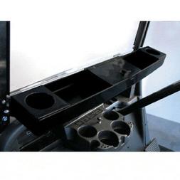 Golf Cart Dash Organizer / Beverage Tray - Black - Universal
