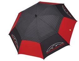 Sun Mountain Golf Manual UV Umbrella Black/Red
